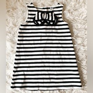PRE-OWNED Janie & Jack Black And White Striped Dress , Size 3